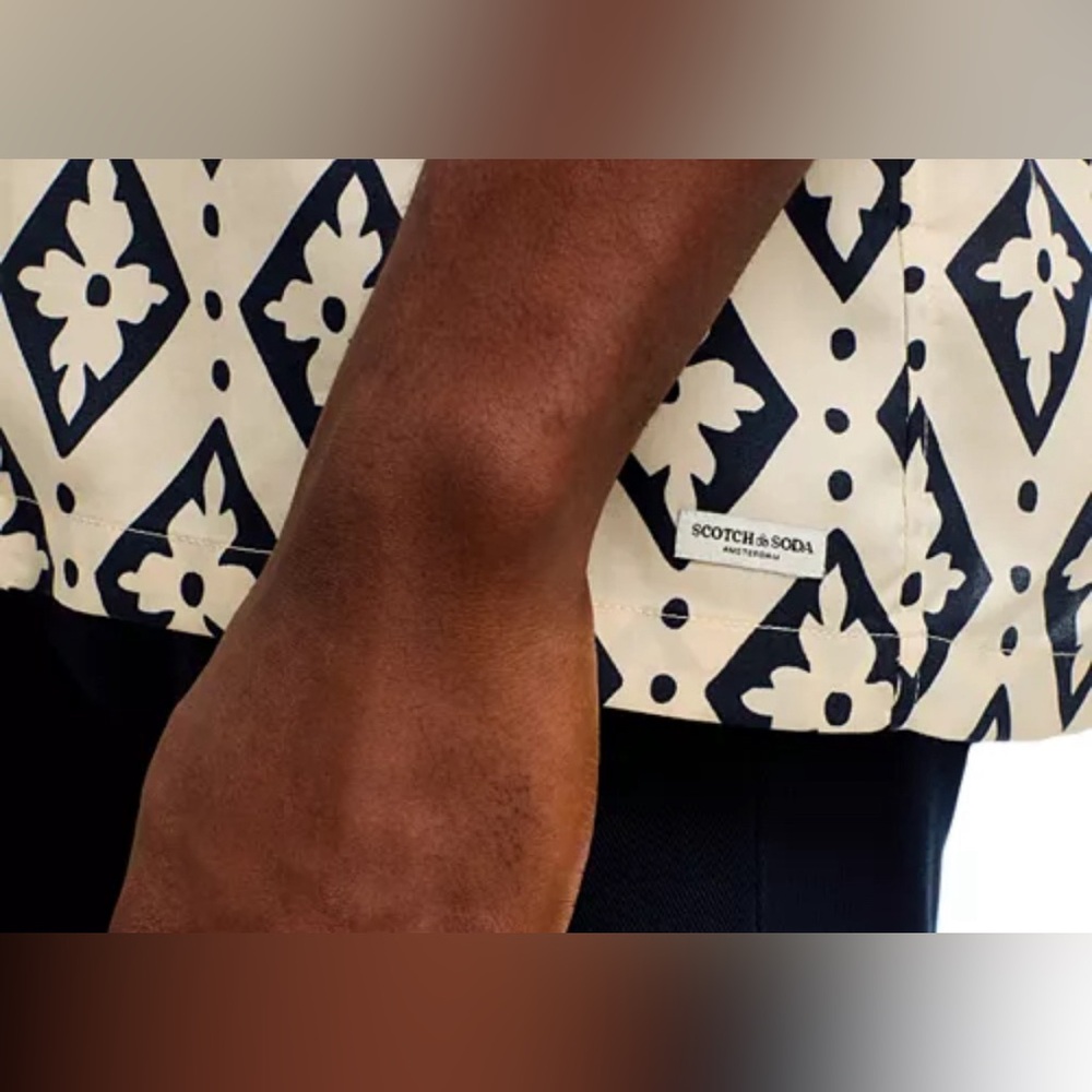 Scotch & Soda Printed Regular Fit Button Down Cam… - image 3